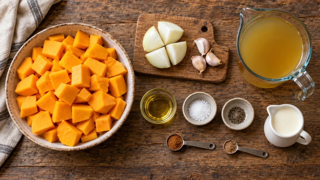 Butternut Squash Soup Recipe Ingredients