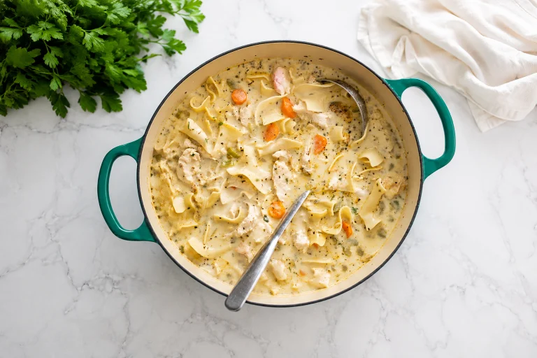 Creamy Chicken Noodle Soup 