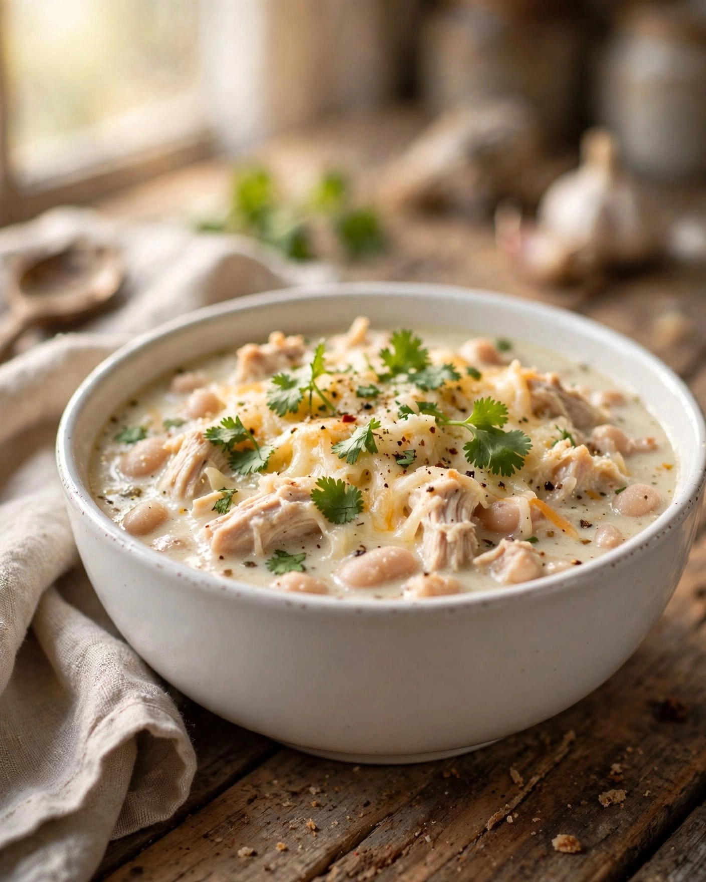 creamy white chicken chili